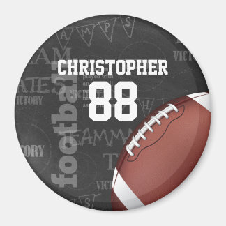 Personalisiertes Chalkboard American Football Magnet