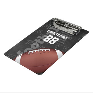Personalisiertes Chalkboard American Football Mini Klemmbrett