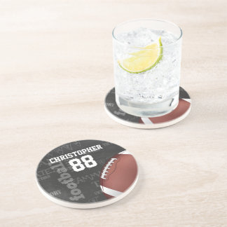 Personalisiertes Chalkboard American Football Sandstein Untersetzer