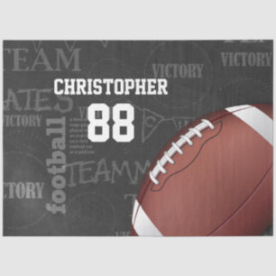 Personalisiertes Chalkboard American Football Seidenpapier