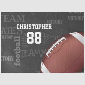 Personalisiertes Chalkboard American Football Seidenpapier