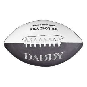 Personalisiertes Chalkboard geätzt Papa Vatertag Football
