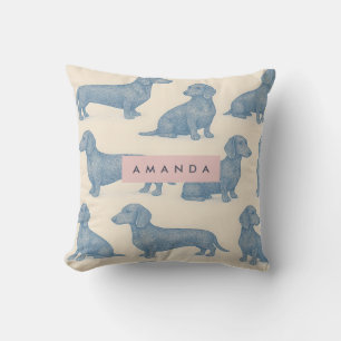 Personalisiertes Charmantes Elegantes Dachshund-Mu Kissen