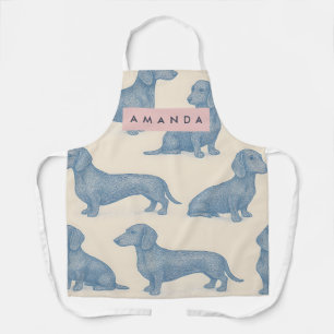 Personalisiertes Charmantes Elegantes Dachshund-Mu Schürze