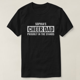 Personalisiertes Cheer Dad für Männer, individuell T-Shirt