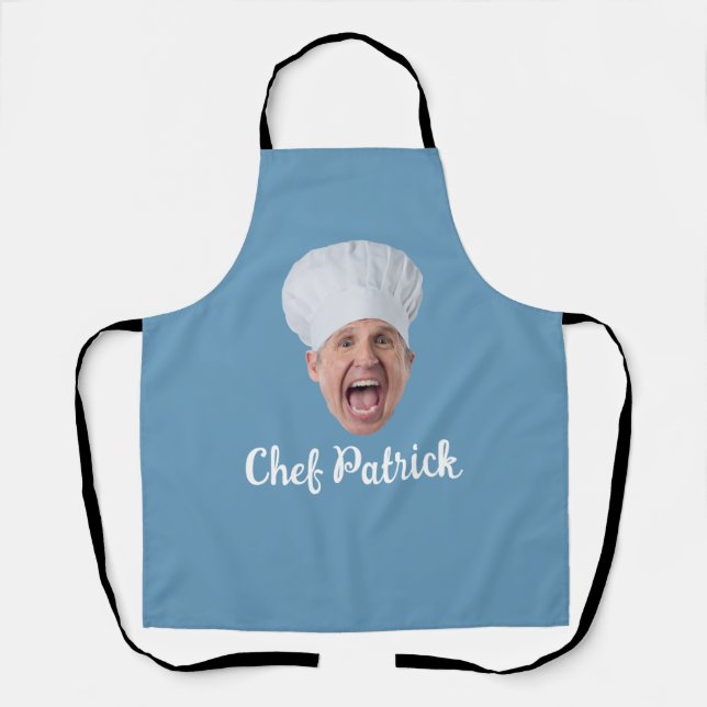Personalisiertes Chef-Gesicht Geschenk Schürze (Vorderseite)