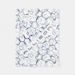 Personalisiertes chemisches Chemie-Symbol-Geschenk Fleecedecke
