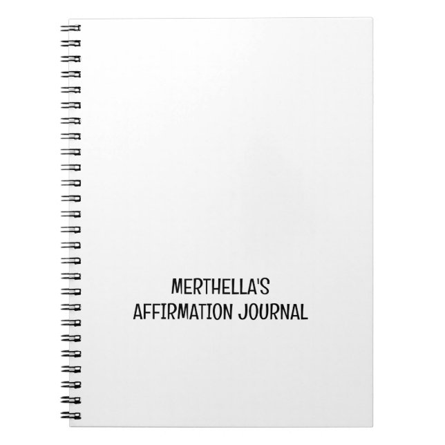 Personalisiertes Christliches BIBLE AFFIRMATIONSDA Notizblock (Vorderseite)