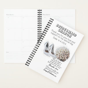 Personalisiertes christliches Glauben Brautjungfer Planer