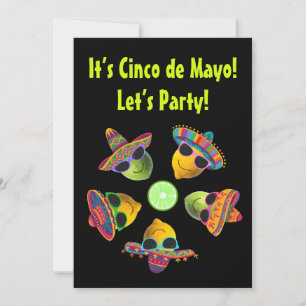 Personalisiertes Cinco de Mayo Lustiges Zitronen-L Einladung