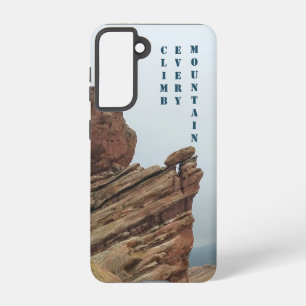 Personalisiertes "Climb Every Mountain" Telefongeh Samsung Galaxy Hülle