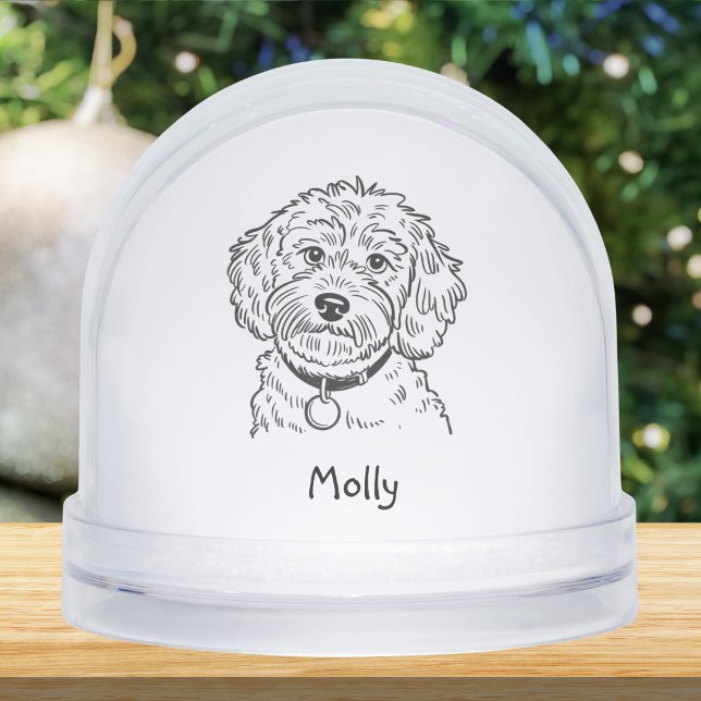Personalisiertes Cockapoo-Hunde-Weihnachten Schneekugeln (Von Creator hochgeladen)