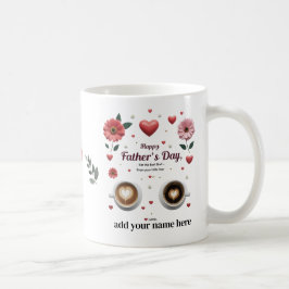 Personalisiertes Coffee Cup-Geschenk für Vater Kaffeetasse