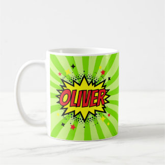 Personalisiertes Comic-Style-Kinder-Geschenk in fa Kaffeetasse