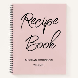 Personalisiertes Cookbook  Girly Script Rezept No Notizbuch