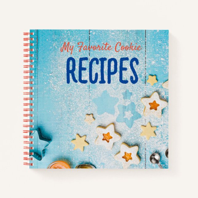 Personalisiertes Cookie Baker Rezept Journal Notizbuch (Vorderseite)