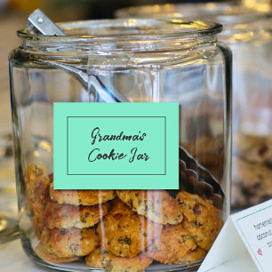 Personalisiertes Cookie-Etikett, Oma's Cookie Jar Lebensmitteletikett