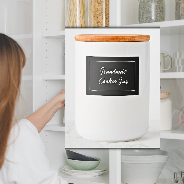 Personalisiertes Cookie-Etikett, Oma's Cookie Jar Lebensmitteletikett (Personalized Labels)