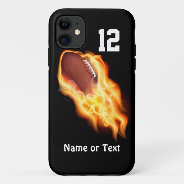 PERSONALISIERTES Cool Flaming-Football iPhone 5S F Case-Mate iPhone Hülle (Rückseite)
