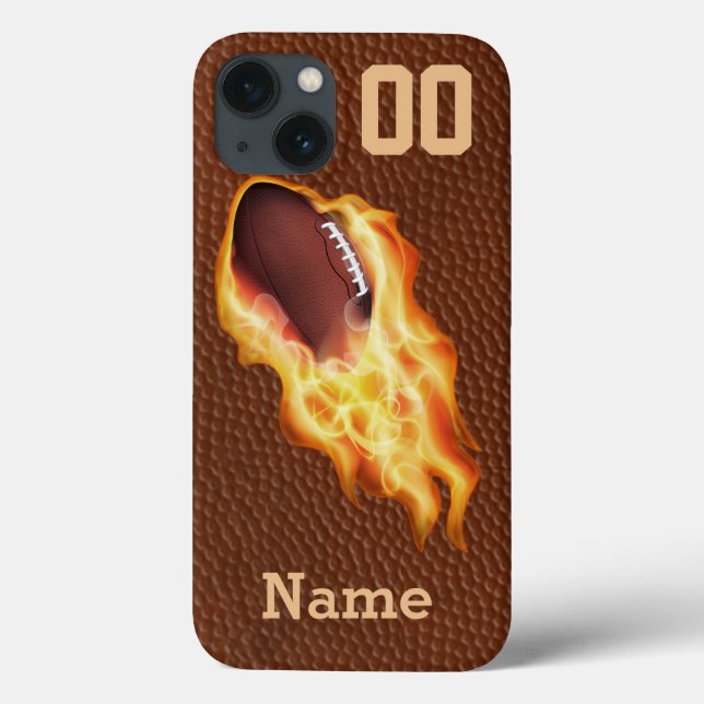 Personalisiertes Cool Flaming-Football-iPhone 6 Fa Case-Mate iPhone Hülle (Rückseite)