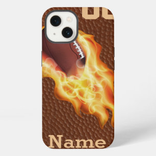 Personalisiertes Cool Flaming Football iPhone 6 Hü 13 Hülle