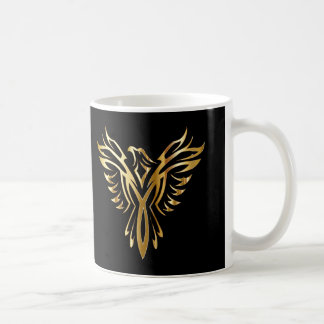 Personalisiertes cooles Gold Phoenix Tasse