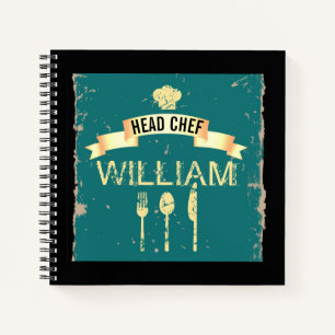 Personalisiertes cooles Head Koch Rezept Buch für 