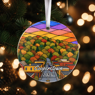 Personalisiertes Cooperstown-Acryl-Ornament, Benut Ornament