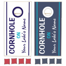 Personalisiertes Cornhole-Set für das Haus am See