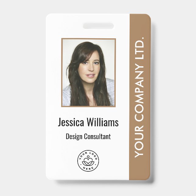 Personalisiertes Corporate Mitarbeiter-ID-Abzeiche Ausweis (Vorderseite)