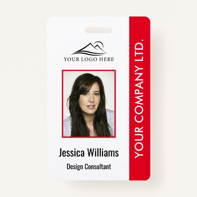 Personalisiertes Corporate Mitarbeiter-ID-Abzeiche Ausweis (Vorderseite)