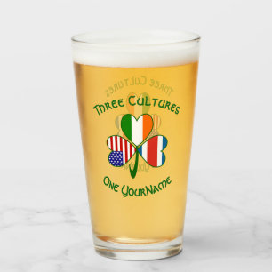 Personalisiertes Costa-ricanisches Irisch-amerikan Glas