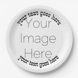 personalisiertes Cowboy-Foto Pappteller