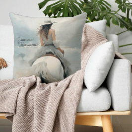 Personalisiertes Cowgirl Beach Kissen Sondergesche