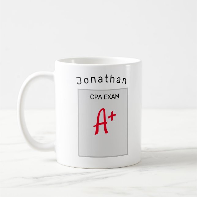 Personalisiertes CPA-Geschenk Kaffee Tasse (Links)