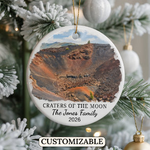 Personalisiertes Craters of the Moon National Monu Keramik Ornament