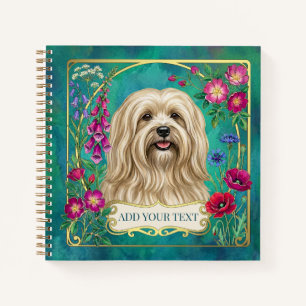 Personalisiertes cremefarbenes Lhasa-Apso-Notizbuc Notizbuch