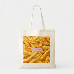 Personalisiertes Crinkle Cut French Fries Design Tragetasche