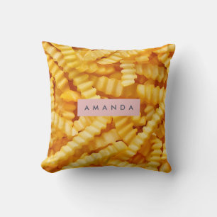 Personalisiertes Crinkle Cut Pommes-frites-Design Kissen