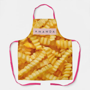 Personalisiertes Crinkle Cut Pommes-frites-Design Schürze