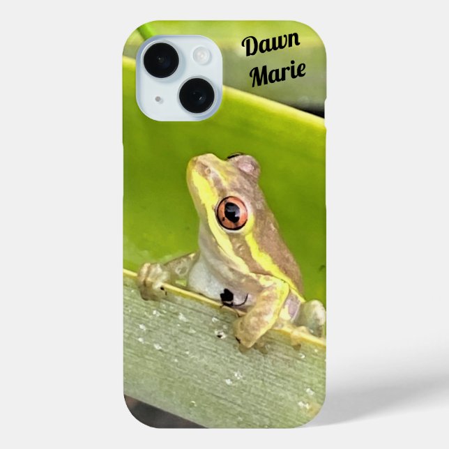 Personalisiertes Cuban Tree Frog iPhone Case (Rückseite)