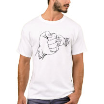 Personalisiertes Dad & Sohn Hände T-Shirt