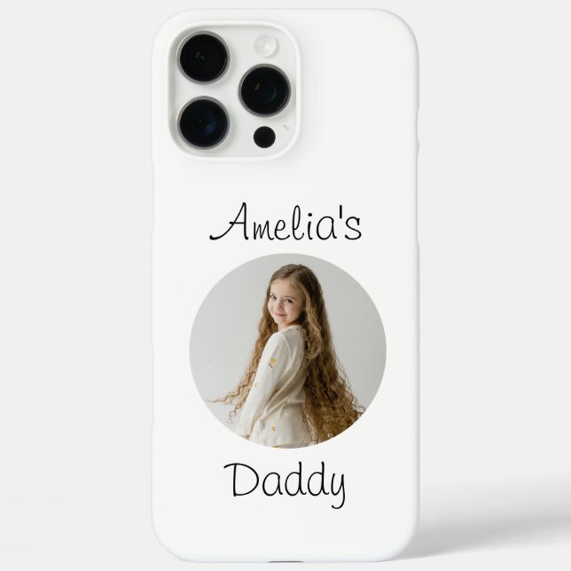 Personalisiertes Daddy-Geschenk - Gewohntes Kinder Case-Mate iPhone Hülle (Rückseite)