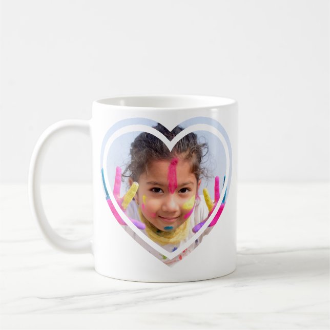 Personalisiertes Daddy's Little Angel Foto Kaffeetasse (Links)