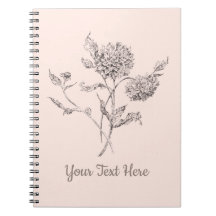 Personalisiertes Dahlia-Notebook