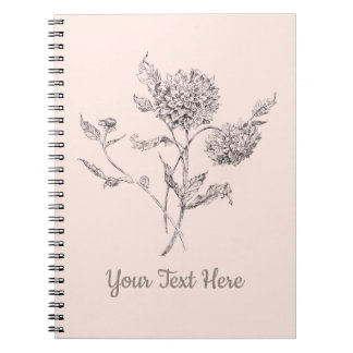 Personalisiertes Dahlia-Notebook Notizblock