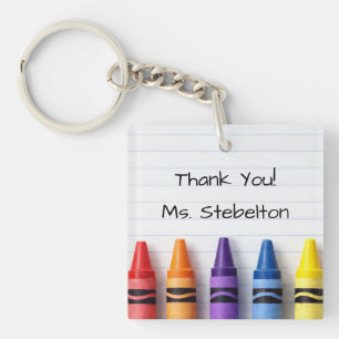 Personalisiertes Danke-Schreibstift-Lehrerschlüsse Schlüsselanhänger