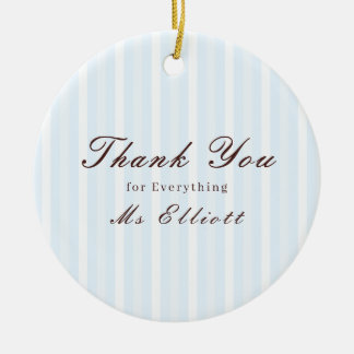 Personalisiertes Danke-Schullehrer-Ornament Bluebe Keramik Ornament