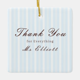 Personalisiertes Danke-Schullehrer-Ornament Bluebe Keramikornament
