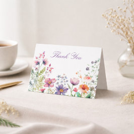 Personalisiertes Danke Wildblumen Cottagecore
